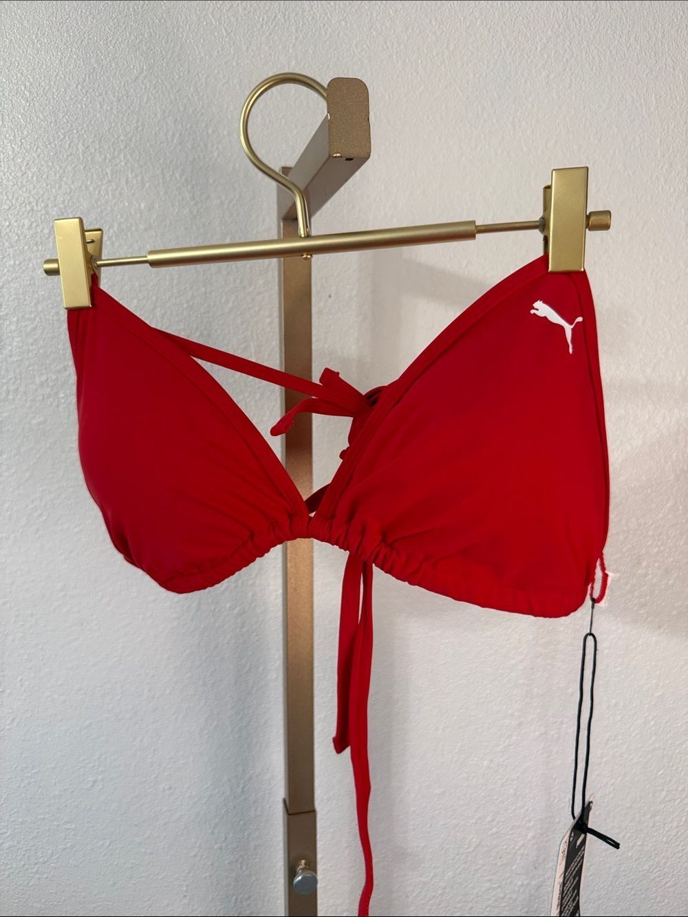 Puma Red Triangle String Bikini Top- X-LARGE- NWT